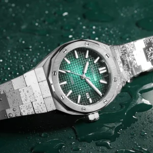 ساعة رجالية ميكانيكية مقاومة للماء ، حركة أوتوماتيكية ، مرآة ياقوتية ، NH35A فاخرة ، 10Bar ، 42