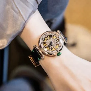 ساعة يد نسائية ميكانيكية أنيقة من سلسلة النجوم